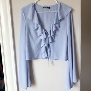 Nasty Gal Ruffled Blouse